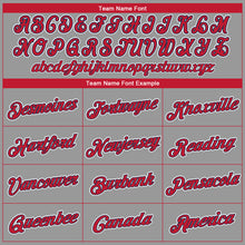 Load image into Gallery viewer, Custom Gray Red-Navy Performance T-Shirt