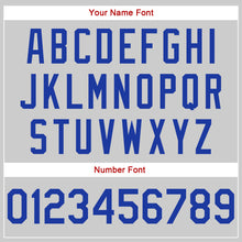 Load image into Gallery viewer, Custom Gray Royal-Red Authentic Throwback Rib-Knit Baseball Jersey Shirt