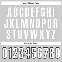 Load image into Gallery viewer, Custom Gray White-Black Authentic Throwback Rib-Knit Baseball Jersey Shirt