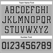 Load image into Gallery viewer, Custom Gray Black-White Stitched Adjustable Snapback Hat