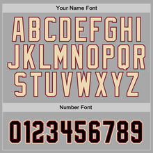 Load image into Gallery viewer, Custom Stitched Gray Black-Crimson Sports Pullover Sweatshirt Hoodie