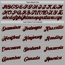 Load image into Gallery viewer, Custom Stitched Gray Black-Crimson Sports Pullover Sweatshirt Hoodie