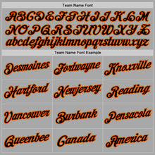 Load image into Gallery viewer, Custom Stitched Gray Black-Orange Sports Pullover Sweatshirt Hoodie