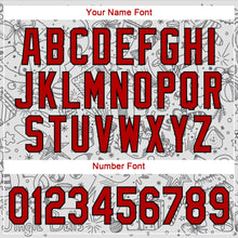 Load image into Gallery viewer, Custom Gray Red-Black Christmas 3D Authentic Baseball Jersey