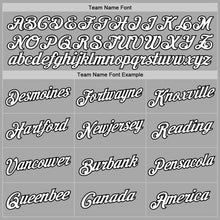 Load image into Gallery viewer, Custom Stitched Gray White-Black Sports Pullover Sweatshirt Hoodie