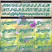 Load image into Gallery viewer, Custom Gray Kelly Green-White 3D Pattern Design Flowers And Butterfly Authentic Baseball Jersey