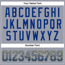 Load image into Gallery viewer, Custom Gray Royal-Gold Authentic Drift Fashion Baseball Jersey