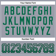 Load image into Gallery viewer, Custom Gray Kelly Green-Black Authentic Drift Fashion Baseball Jersey