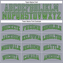 Load image into Gallery viewer, Custom Gray Neon Green-Navy Authentic Drift Fashion Baseball Jersey