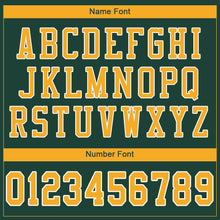 Load image into Gallery viewer, Custom Green Gold-White Mesh Authentic Football Jersey