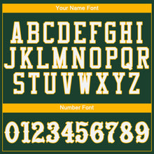 Load image into Gallery viewer, Custom Green White-Gold Authentic Baseball Jersey