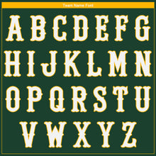 Load image into Gallery viewer, Custom Green White-Gold Authentic Baseball Jersey