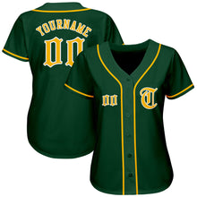 Load image into Gallery viewer, Custom Kelly Green White-Gray Authentic St. Patrick's Day Baseball Jersey