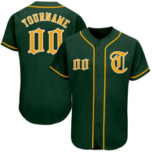 Load image into Gallery viewer, Custom Kelly Green White-Gray Authentic St. Patrick's Day Baseball Jersey