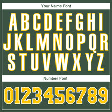 Load image into Gallery viewer, Custom Stitched Green Gold-White Sports Pullover Sweatshirt Hoodie