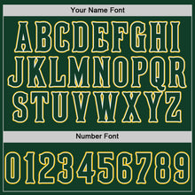 Load image into Gallery viewer, Custom Green Green-Gold Authentic Baseball Jersey