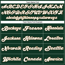 Load image into Gallery viewer, Custom Green White-Old Gold Mesh Authentic Throwback Football Jersey