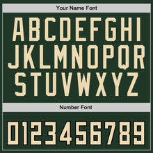 Load image into Gallery viewer, Custom Stitched Green Cream-Black Sports Pullover Sweatshirt Hoodie