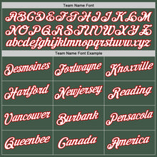 Load image into Gallery viewer, Custom Stitched Green White-Red Sports Pullover Sweatshirt Hoodie