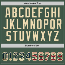 Load image into Gallery viewer, Custom Stitched Green Vintage USA Flag-Cream Sports Pullover Sweatshirt Hoodie