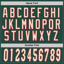 Load image into Gallery viewer, Custom Green Cream-Red Hockey Jersey