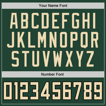 Load image into Gallery viewer, Custom Green Cream-Black Performance T-Shirt