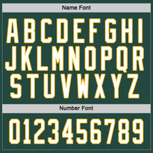 Load image into Gallery viewer, Custom Green White-Gold Hockey Jersey