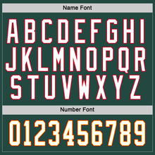 Load image into Gallery viewer, Custom Green White-Red Hockey Jersey