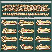 Load image into Gallery viewer, Custom Green White-Red Hockey Jersey