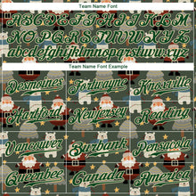 Load image into Gallery viewer, Custom Green Green-Cream Christmas 3D Authentic Baseball Jersey