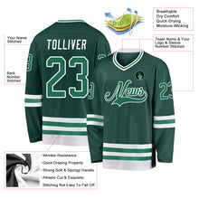 Load image into Gallery viewer, Custom Green Kelly Green-White Hockey Jersey