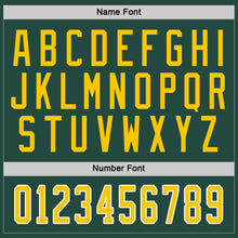 Load image into Gallery viewer, Custom Green Gold-White Hockey Jersey