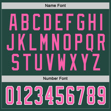 Load image into Gallery viewer, Custom Green Pink-White Hockey Jersey