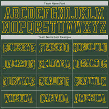 Load image into Gallery viewer, Custom Stitched Green Green-Gold Sports Pullover Sweatshirt Hoodie