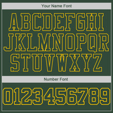 Load image into Gallery viewer, Custom Stitched Green Green-Gold Sports Pullover Sweatshirt Hoodie