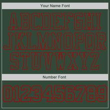 Load image into Gallery viewer, Custom Stitched Green Green-Red Sports Pullover Sweatshirt Hoodie