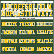 Load image into Gallery viewer, Custom Green Gold-White Stitched Cuffed Knit Hat