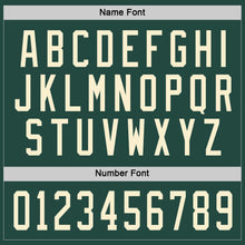 Load image into Gallery viewer, Custom Green Cream Hockey Jersey