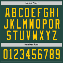 Load image into Gallery viewer, Custom Green Gold Hockey Jersey