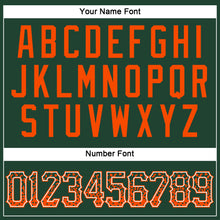 Load image into Gallery viewer, Custom Green Orange-White Authentic Drift Fashion Baseball Jersey