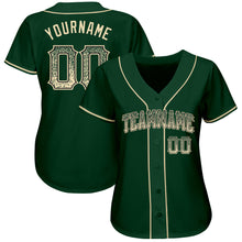 Load image into Gallery viewer, Custom Green Cream-Black Authentic Drift Fashion Baseball Jersey