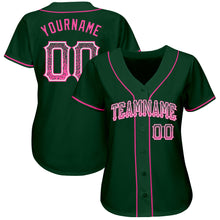 Load image into Gallery viewer, Custom Green Pink-White Authentic Drift Fashion Baseball Jersey