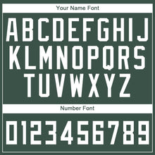 Load image into Gallery viewer, Custom Hunter Green White Round Neck Suit Basketball Jersey - Fcustom