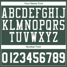 Load image into Gallery viewer, Custom Hunter Green White Round Neck Basketball Jersey - Fcustom