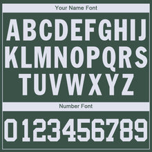 Load image into Gallery viewer, Custom Hunter Green White V-Neck Basketball Jersey - Fcustom