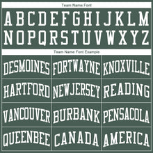 Load image into Gallery viewer, Custom Hunter Green White Round Neck Suit Basketball Jersey - Fcustom