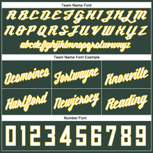 Load image into Gallery viewer, Custom Hunter Green White-Gold Authentic Throwback Basketball Shorts