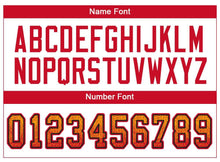 Load image into Gallery viewer, Custom Gold Scarlet-Black Drift Fashion Football Jersey