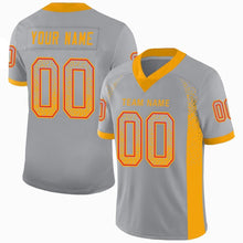 Load image into Gallery viewer, Custom Light Gray Gold-Scarlet Drift Fashion Football Jersey