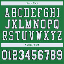 Load image into Gallery viewer, Custom Grass Green White-Black Mesh Authentic Football Jersey